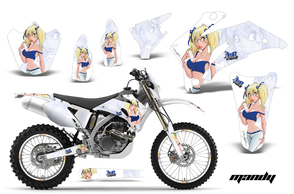 Yamaha WR250F WR450F 07-11 Graphics Kit M BLW NPs